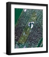 NASA - Central Park in Fall-null-Framed Art Print