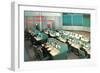 NASA Control Room-null-Framed Art Print