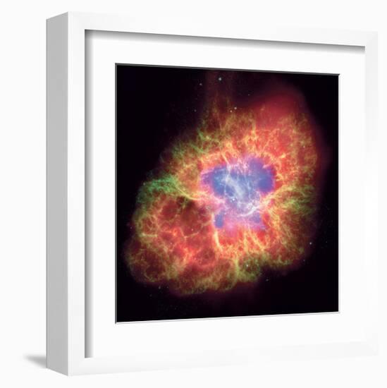 NASA - Crab Nebula - Dead Star-null-Framed Art Print