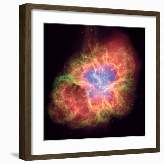 NASA - Crab Nebula - Dead Star-null-Framed Art Print