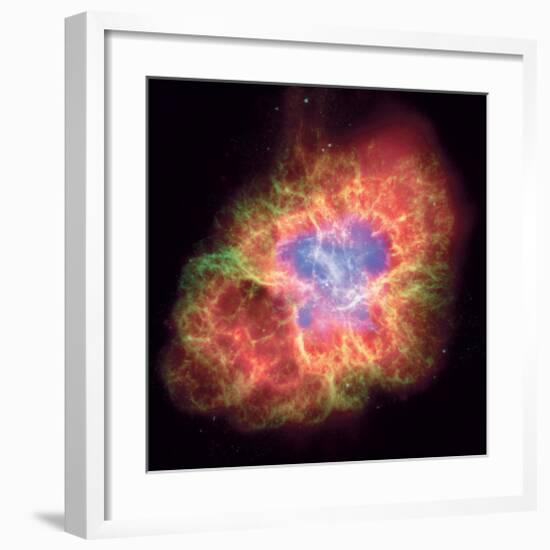 NASA - Crab Nebula - Dead Star-null-Framed Art Print