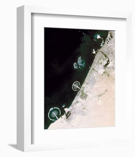 NASA - Dubai Palm Islands-null-Framed Art Print