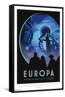 NASA - Europa Travel Poster-Trends International-Framed Stretched Canvas