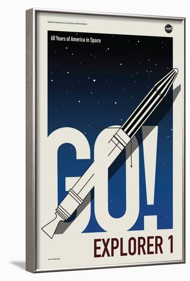 NASA Explorer 1-null-Framed Art Print