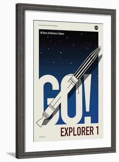 NASA Explorer 1-null-Framed Art Print