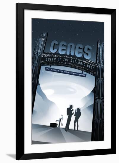 NASA/JPL: Visions Of The Future - Ceres-null-Framed Art Print