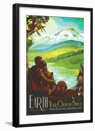 NASA/JPL: Visions Of The Future - Earth-null-Framed Art Print