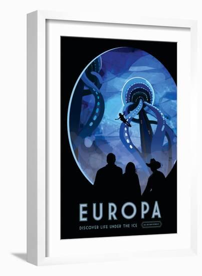 NASA/JPL: Visions Of The Future - Europa-null-Framed Art Print