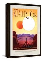 NASA/JPL: Visions Of The Future - Kepler-16B-null-Framed Stretched Canvas