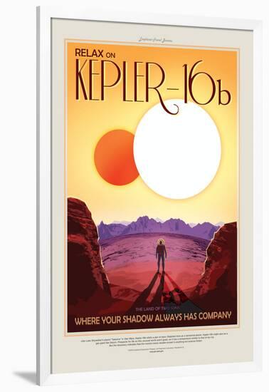 NASA/JPL: Visions Of The Future - Kepler-16B-null-Framed Art Print