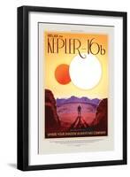 NASA/JPL: Visions Of The Future - Kepler-16B-null-Framed Art Print