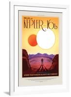 NASA/JPL: Visions Of The Future - Kepler-16B-null-Framed Art Print