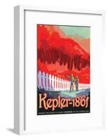 NASA/JPL: Visions Of The Future - Kepler-186F-null-Framed Poster