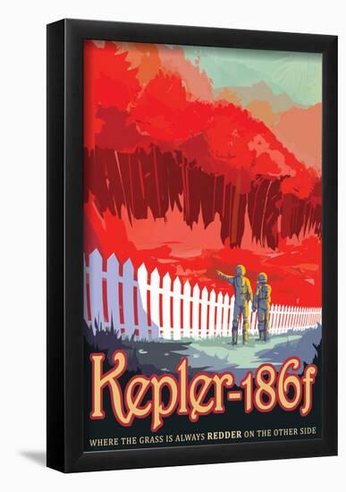 NASA/JPL: Visions Of The Future - Kepler-186F-null-Framed Poster