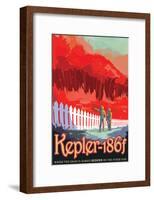 NASA/JPL: Visions Of The Future - Kepler-186F-null-Framed Poster