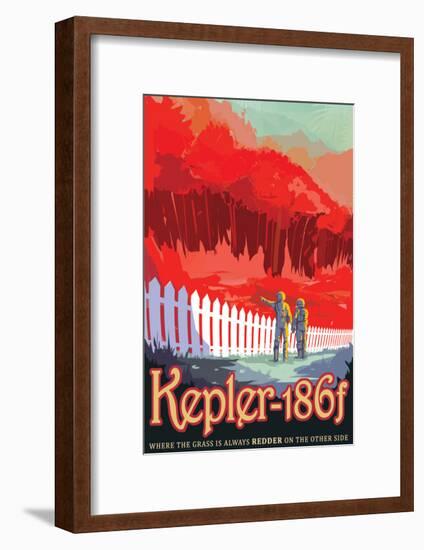 NASA/JPL: Visions Of The Future - Kepler-186F-null-Framed Poster