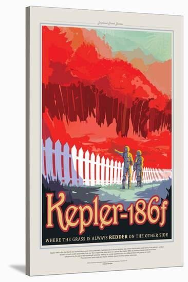 NASA/JPL: Visions Of The Future - Kepler-186F-null-Stretched Canvas