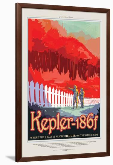 NASA/JPL: Visions Of The Future - Kepler-186F-null-Framed Art Print