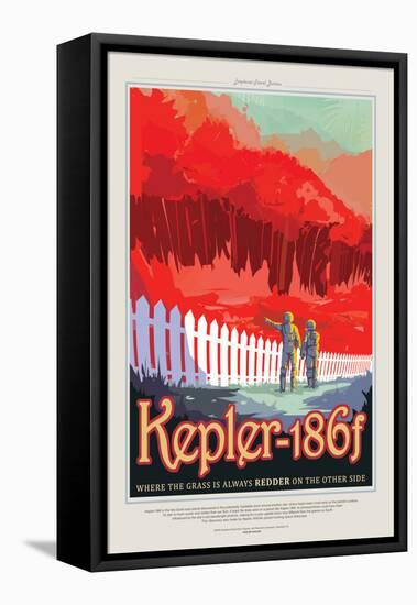 NASA/JPL: Visions Of The Future - Kepler-186F-null-Framed Stretched Canvas
