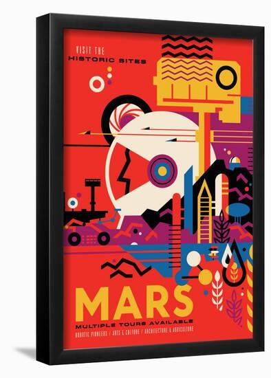 NASA/JPL: Visions Of The Future - Mars-null-Framed Poster