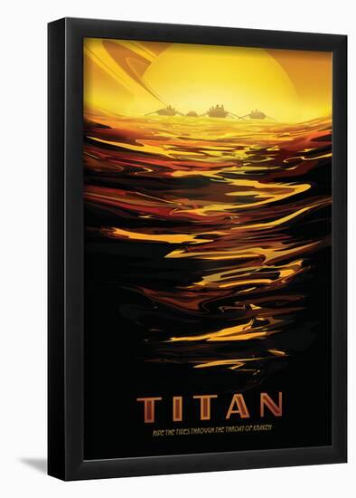 NASA/JPL: Visions Of The Future - Titan-null-Framed Poster