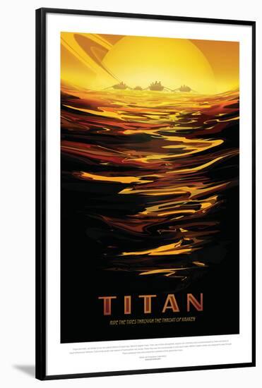 NASA/JPL: Visions Of The Future - Titan-null-Framed Poster