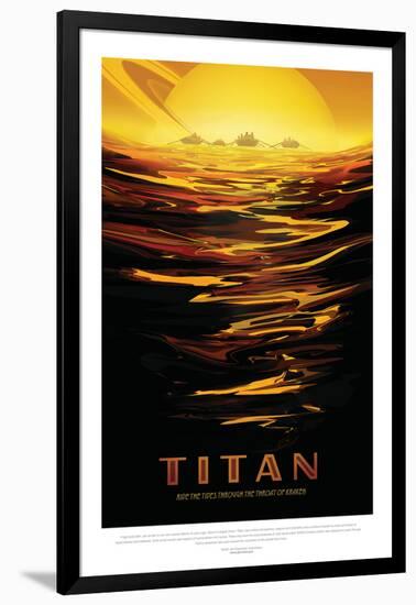 NASA/JPL: Visions Of The Future - Titan-null-Framed Poster