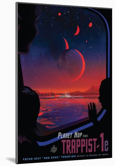 NASA/JPL: Visions Of The Future - Trappist-null-Mounted Poster