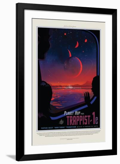 NASA/JPL: Visions Of The Future - Trappist-null-Framed Art Print