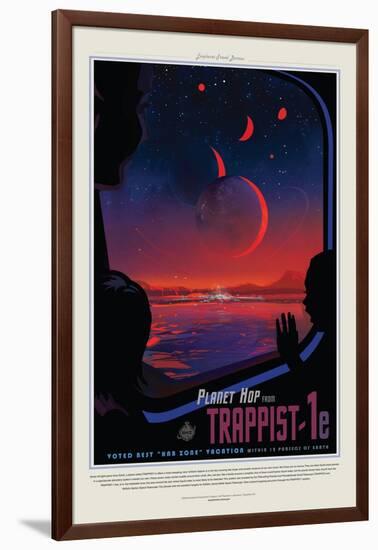 NASA/JPL: Visions Of The Future - Trappist-null-Framed Art Print