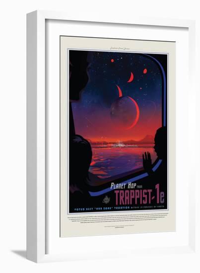 NASA/JPL: Visions Of The Future - Trappist-null-Framed Art Print