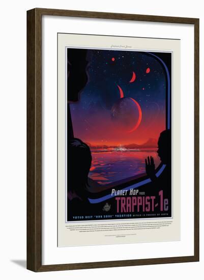 NASA/JPL: Visions Of The Future - Trappist-null-Framed Art Print