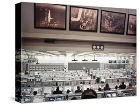 NASA Launch Control During Apollo 8, the First Manned Mission to the Moon-null-Stretched Canvas