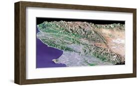 NASA - Los Angeles Profile-null-Framed Art Print