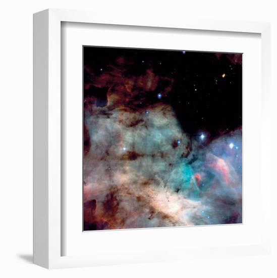 NASA - M17 The Omega Nebula-null-Framed Art Print