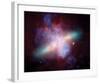 NASA - M82 Rainbow Galaxy-null-Framed Art Print