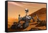 NASA Mars Curiosity Rover Spacecraft Poster-null-Framed Stretched Canvas
