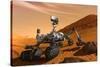 NASA Mars Curiosity Rover Spacecraft Poster-null-Stretched Canvas