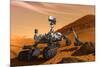 NASA Mars Curiosity Rover Spacecraft-null-Mounted Art Print