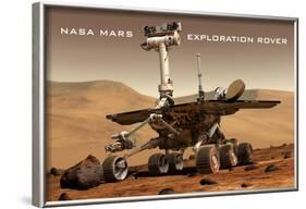 NASA Mars Exploration Rover Sprit Opportunity Photo Poster Print-null-Framed Poster