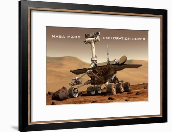 NASA Mars Exploration Rover Sprit Opportunity Photo Poster Print-null-Framed Poster