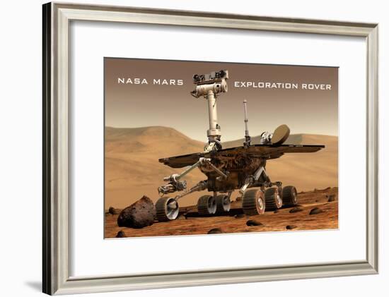 NASA Mars Exploration Rover Sprit Opportunity Photo Poster Print-null-Framed Poster