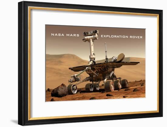 NASA Mars Exploration Rover Sprit Opportunity Photo Poster Print-null-Framed Poster