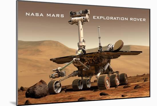 NASA Mars Exploration Rover Sprit Opportunity Photo Poster Print-null-Mounted Poster