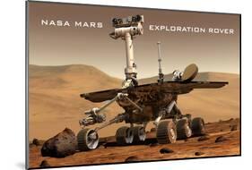 NASA Mars Exploration Rover Sprit Opportunity Photo Poster Print-null-Mounted Poster