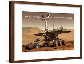 NASA Mars Exploration Rover Sprit Opportunity Photo Poster Print-null-Framed Poster
