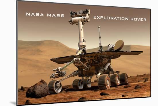 NASA Mars Exploration Rover Sprit Opportunity Photo-null-Mounted Poster