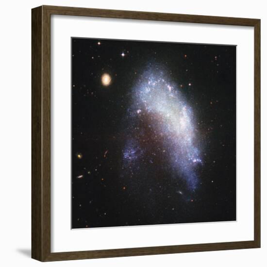 NASA - NGC 1427A Galaxy-null-Framed Art Print