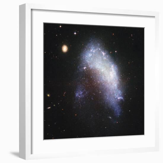 NASA - NGC 1427A Galaxy-null-Framed Art Print