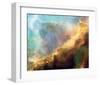 NASA - Perfect Storm Swan Nebula M17-null-Framed Art Print